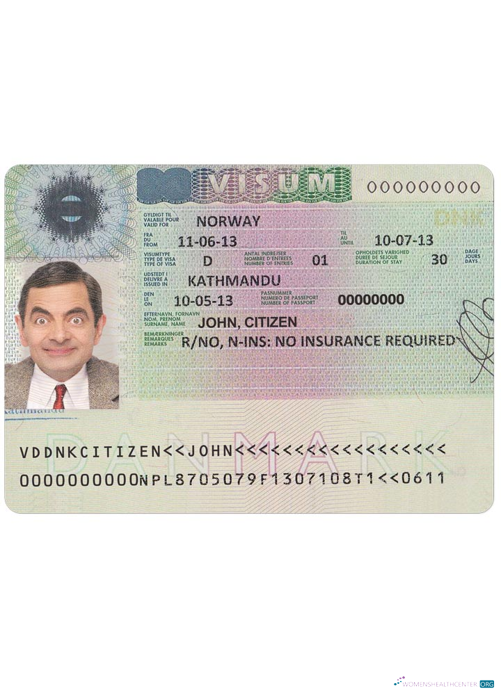 Download DENMARK visa Photoshop template